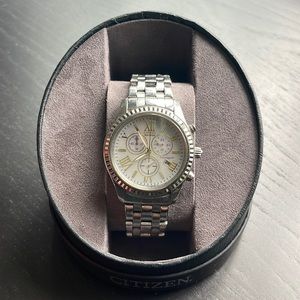 Citizen eco drive ladies watch w/Mother of Pearl